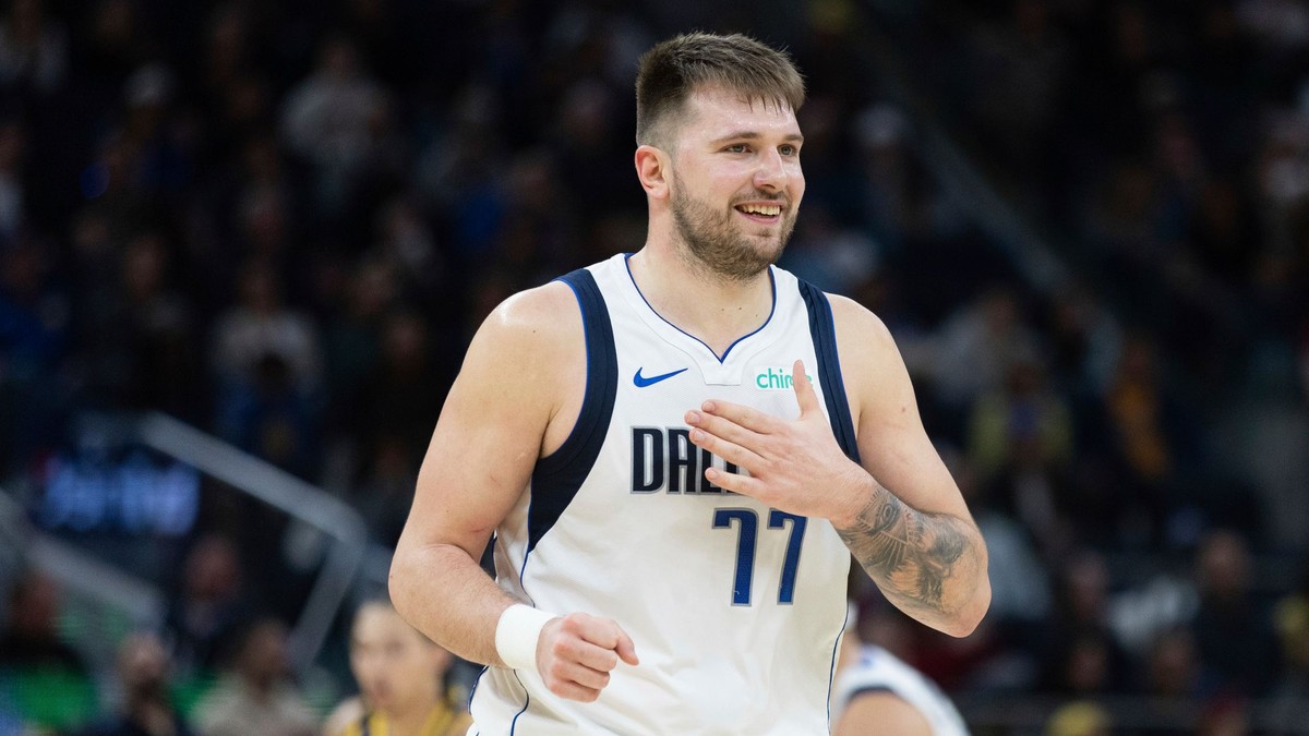 Slovinský basketbalista Luka Dončič v drese Dallasu Mavericks.