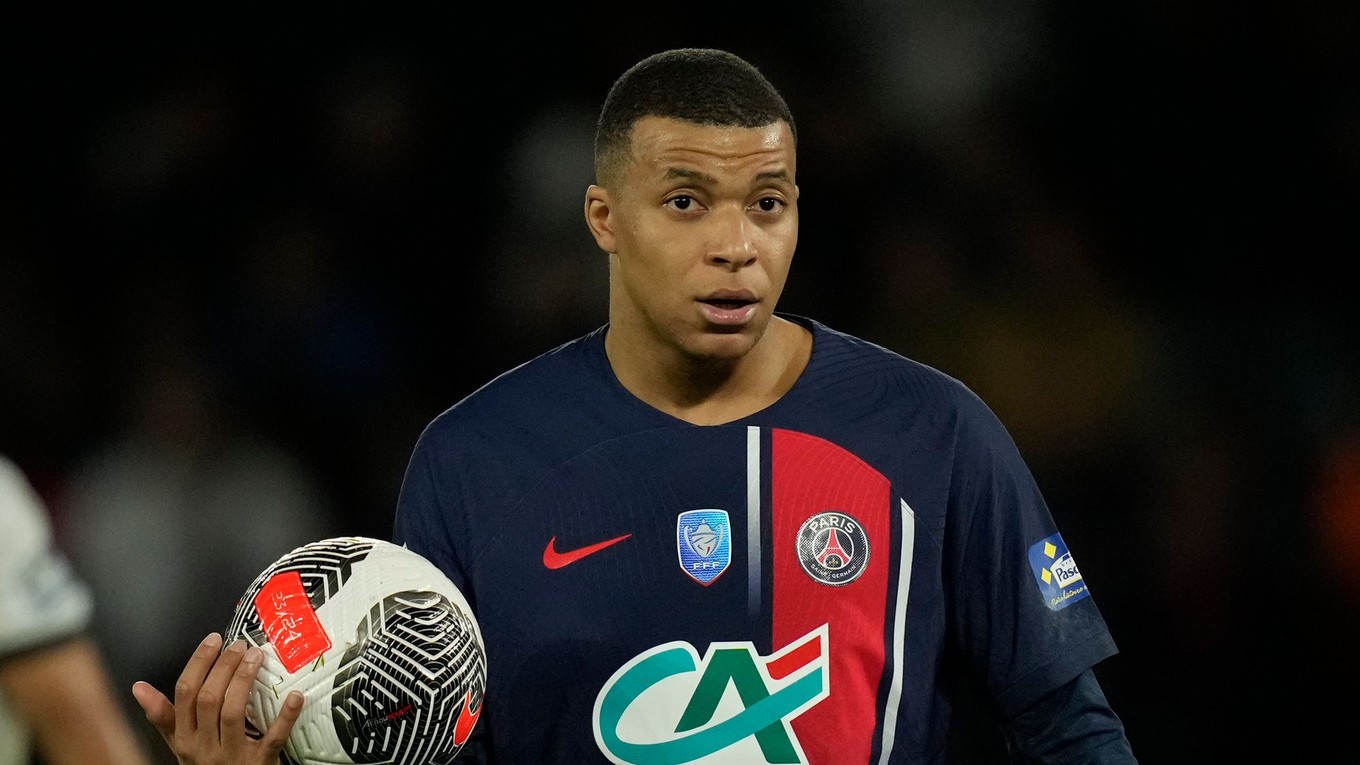 Kylian Mbappé v drese PSG.