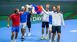 Na snímke slovenský daviscupový tím.