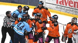 Momentka zo zápasu Košice - Slovan.