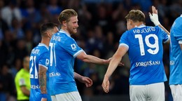 Hráči Neapola sa tešia z gólu