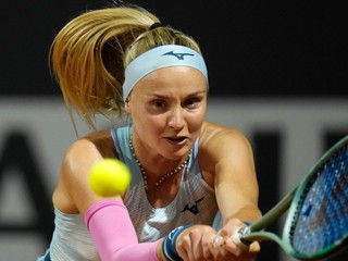 Slovenská tenistka Rebecca Šramková na turnaji v Ríme.