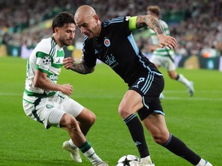 Vladimír Weiss mladší v zápase proti Celticu.