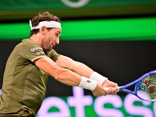 Casper Ruud na turnaji ATP v Štokholme.