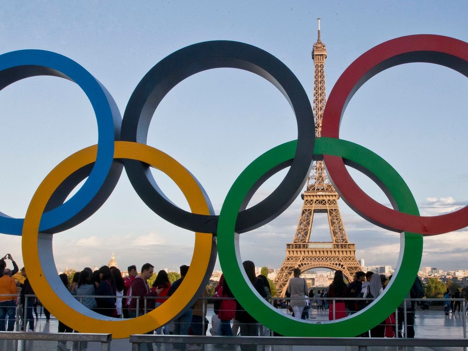 Olympijské kruhy v Paríži