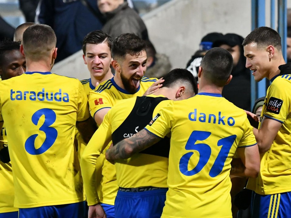 Futbalisti MFK Zemplín Michalovce.