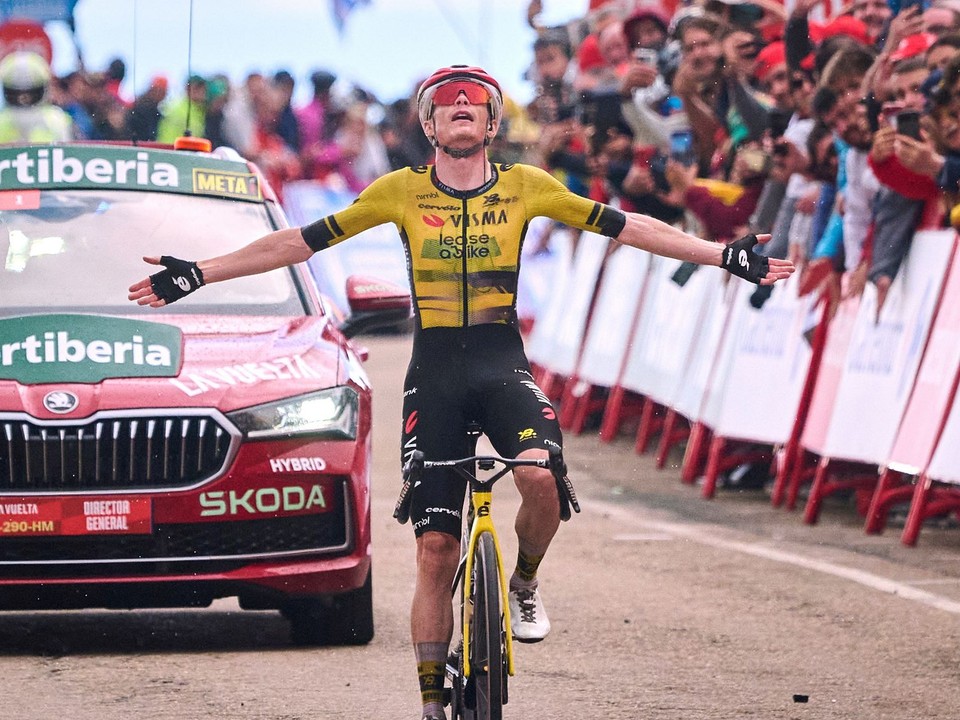 Na snímke dánsky cyklista Jonas Vingegaard, víťaz Vuelty 2025.