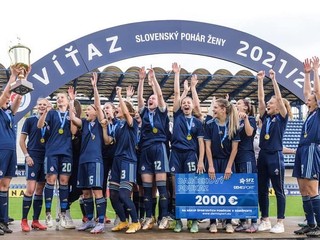 Futbalistky ŠK Slovan Bratislava získali Slovenský pohár.
