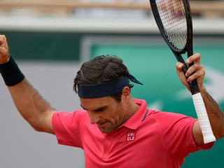 Roger Federer na Roland Garros 2021.