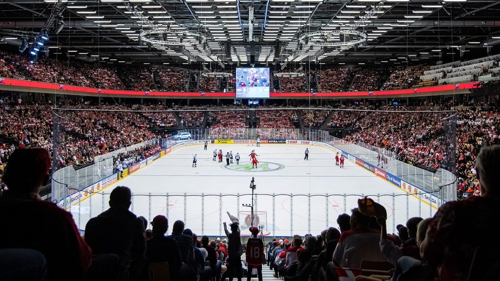 Dejisko MS v hokeji 2025 - Jyske Bank Boxen v Herningu.