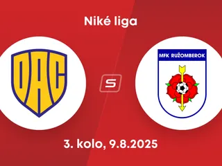 FC DAC Dunajská Streda - MFK Ružomberok: ONLINE prenos zo zápasu 3. kola Niké ligy.