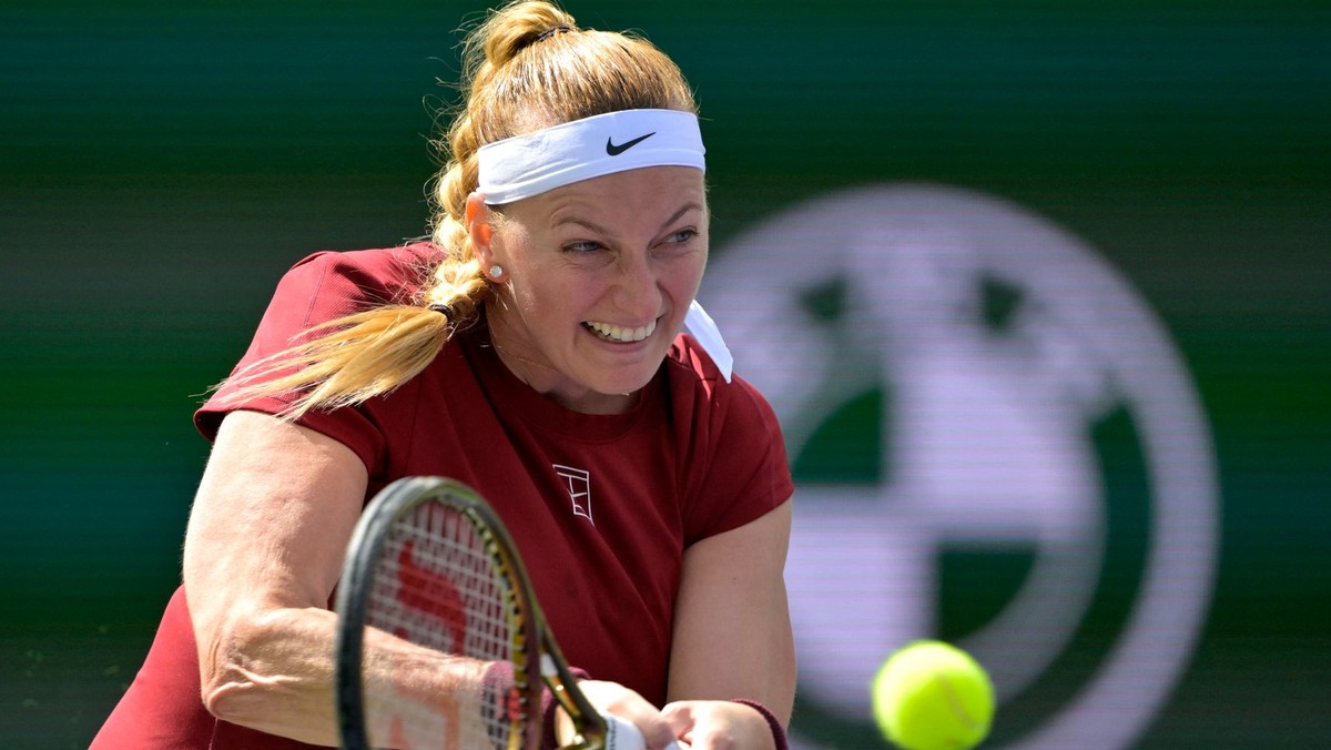 Petra Kvitová na turnaji Indian Wells 2025.