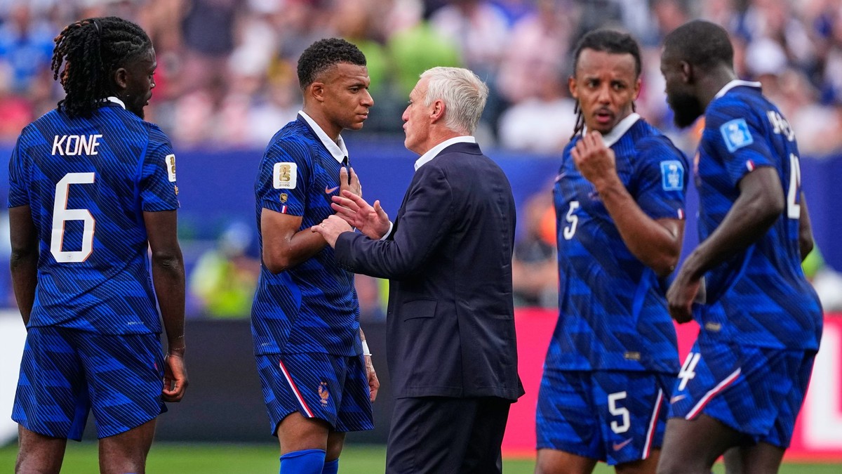 Didier Deschamps s hráčmi Francúzska