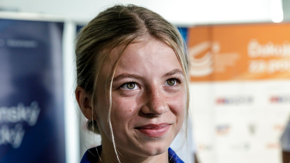 Slovenská atlétka Laura Frličková po návrate z juniorských MS v atletike.  