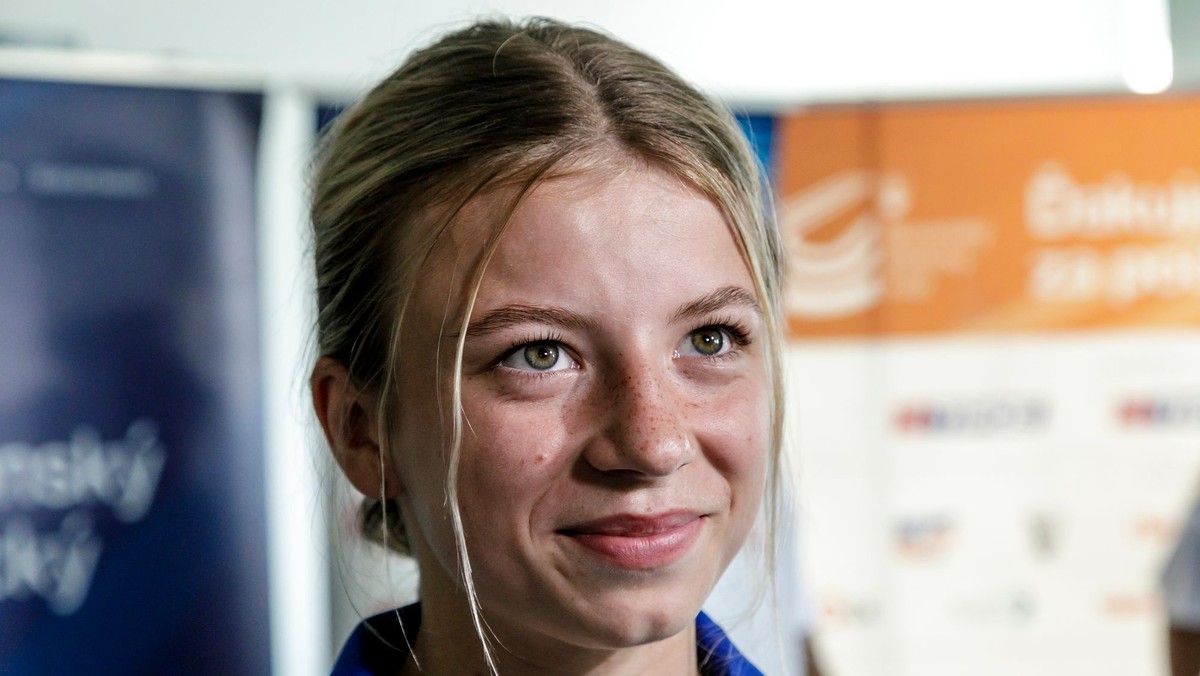 Slovenská atlétka Laura Frličková po návrate z juniorských MS v atletike.  