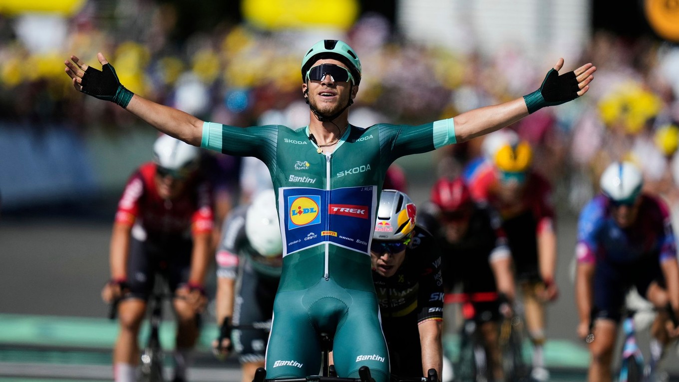 Jonathan Milan z tímu Lidl - Trek vyhral 8. etapu na Tour de France 2025.