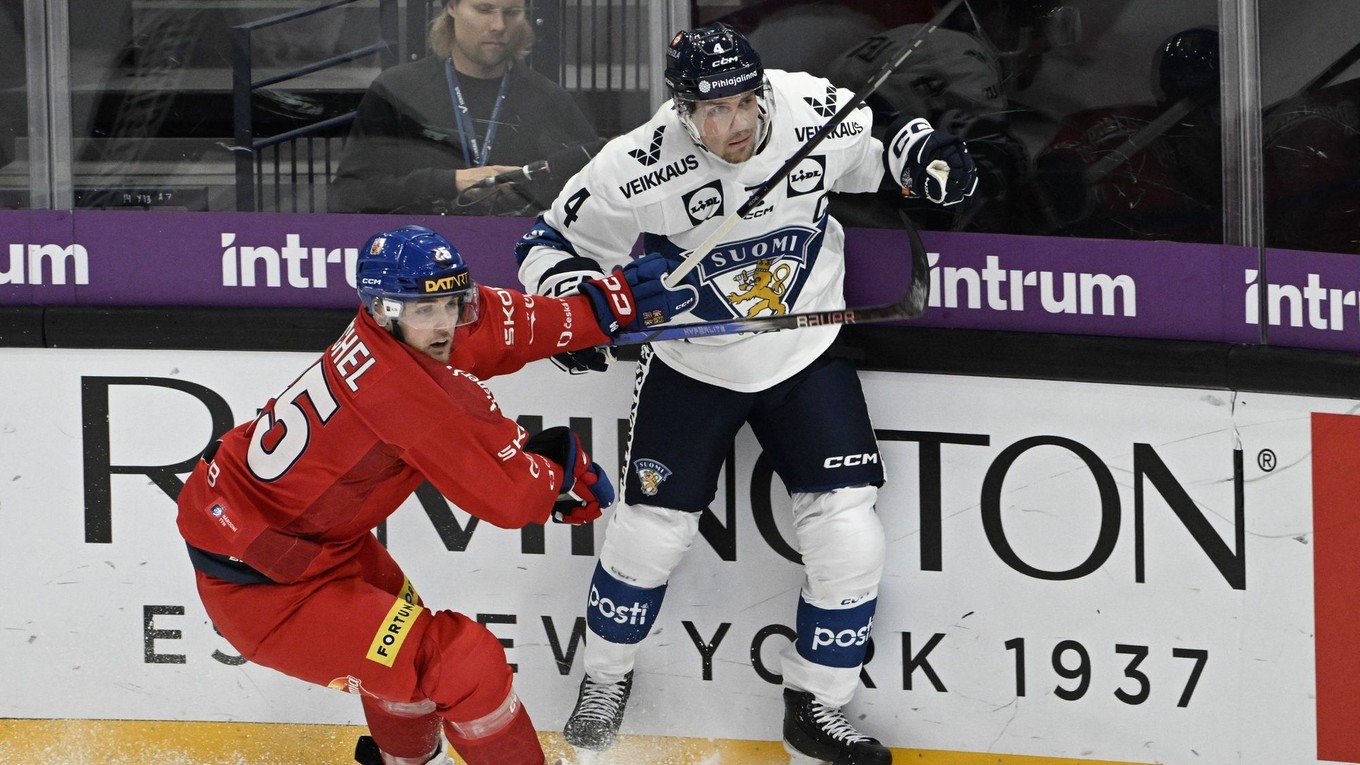 Momentka zo zápasu Fínsko - Česko