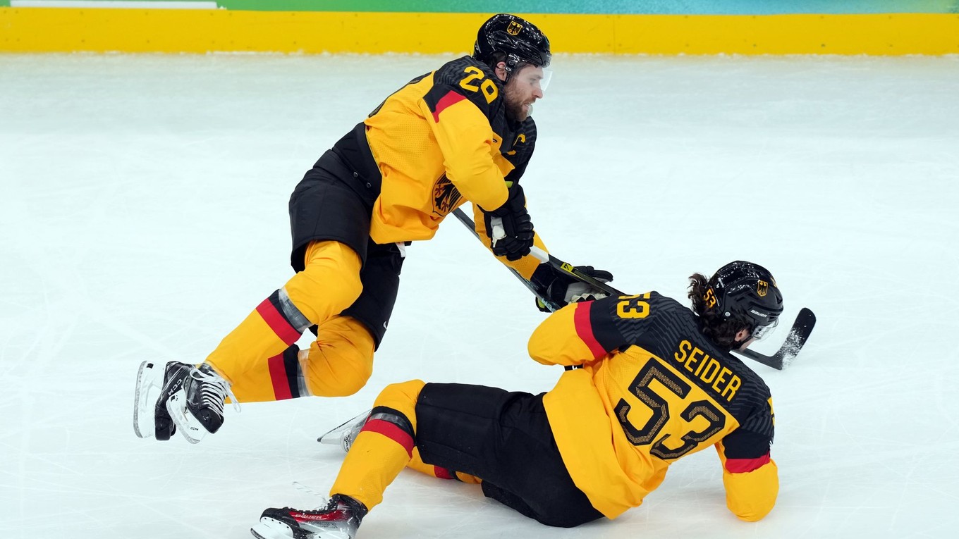 Leon Draisaitl a Moritz Seider.