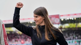 Na snímke nová trénerka nemeckého futbalového klubu FC Union Berlín Marie-Louise Etaová.
