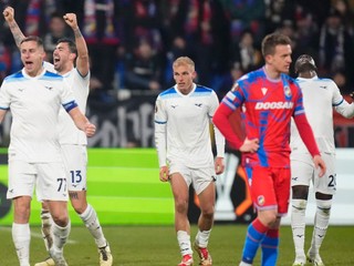 Zo zápasu Plzeň - Lazio Rím.