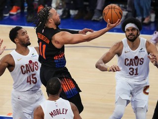 Momentka zo zápasu New York Knicks - Cleveland Cavaliers