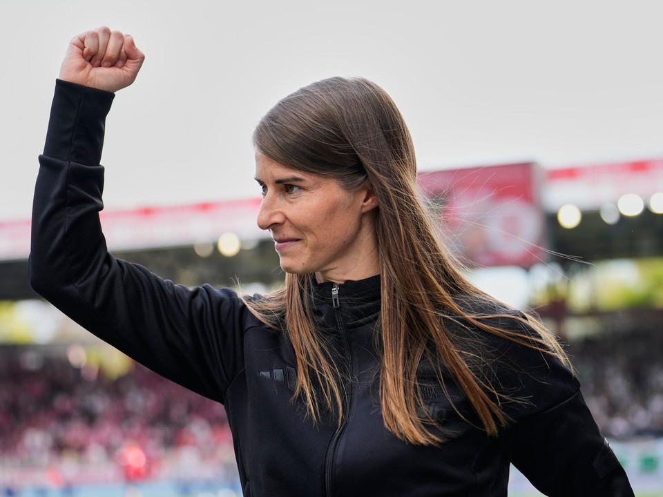 Na snímke nová trénerka nemeckého futbalového klubu FC Union Berlín Marie-Louise Etaová.