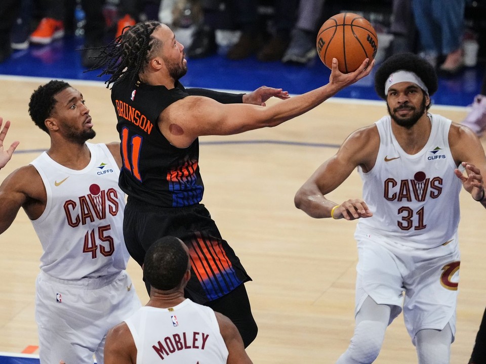 Momentka zo zápasu New York Knicks - Cleveland Cavaliers