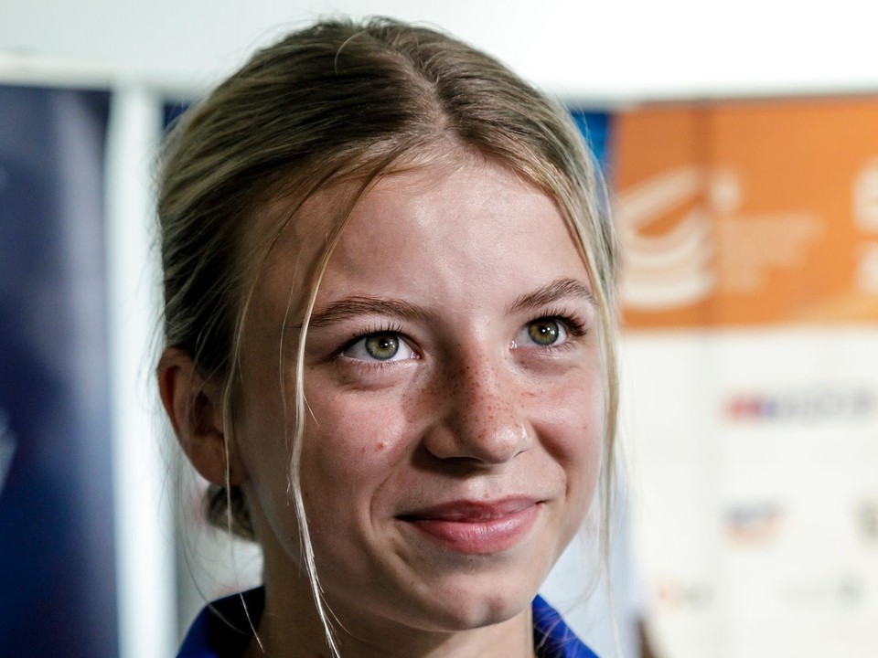 Slovenská atlétka Laura Frličková po návrate z juniorských MS v atletike.  