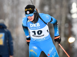 Francúzska biatlonistka Julia Simonová.