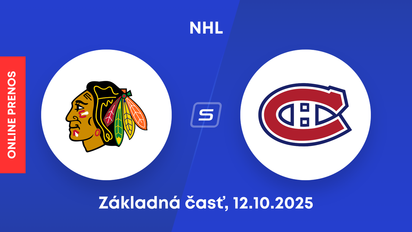 Chicago Blackhawks - Montreal Canadiens: ONLINE prenos zo zápasu NHL.