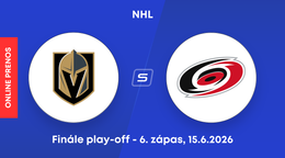 Vegas Golden Knights - Carolina Hurricanes: ONLINE prenos z finále play-off NHL.