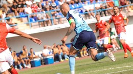 Vladimír Weiss ml. v zápase FC Struga - ŠK Slovan Bratislava v odvete 1. predkola Ligy majstrov.