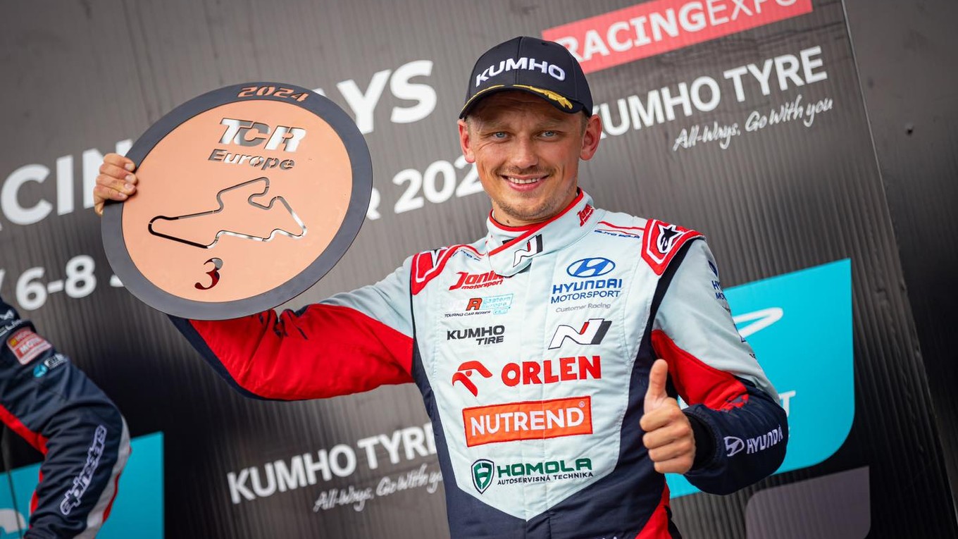 Matej Homola po pretekoch na podujatí TCR Europe v Brne.