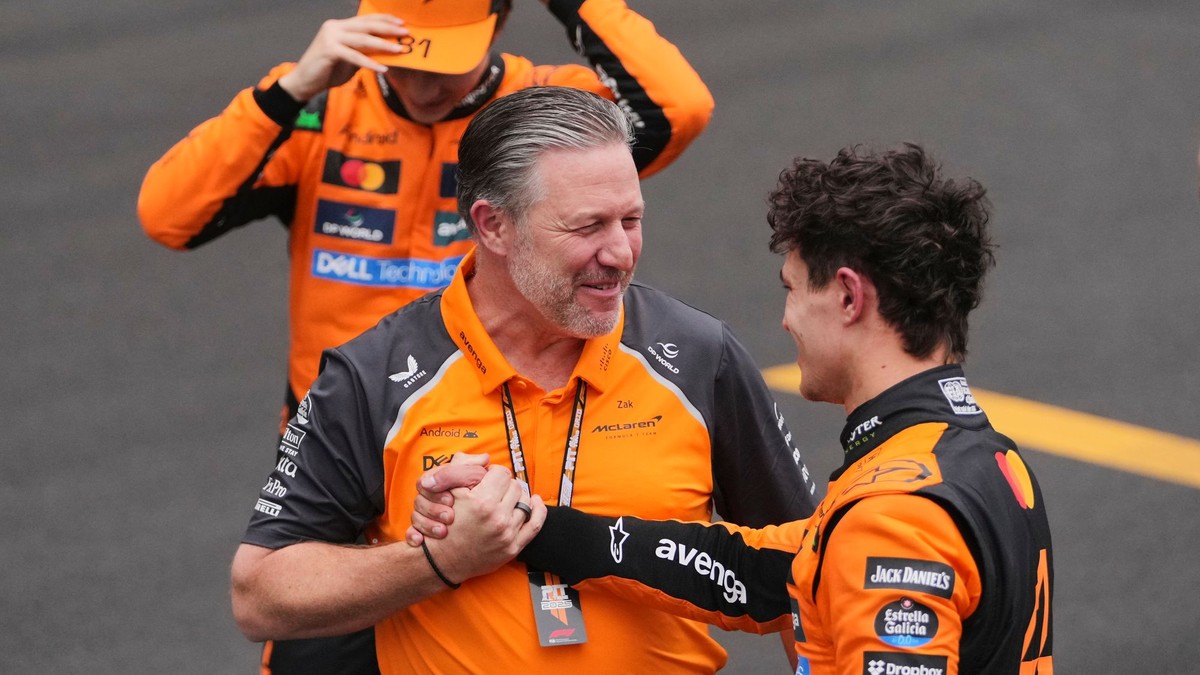 Norris mal problémy a bol rád, že došiel do cieľa. Priznal, že Russellovi chýbalo jediné kolo