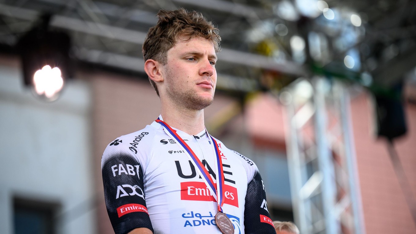 Slovenský cyklista Matthias Schwarzbacher obsadil 3. miesto v pretekoch elite na MSR 2025.