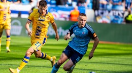 Fotka zo zápasu ŠK Slovan Bratislava - FC DAC 1904 Dunajská Streda.