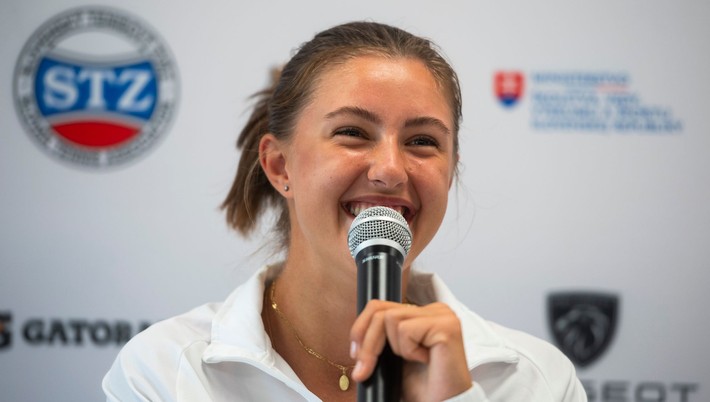 Slovenská juniorská tenistka Renáta Jamrichová.