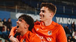 Radosť hráčov Realu Sociedad v zápase s Getafe.