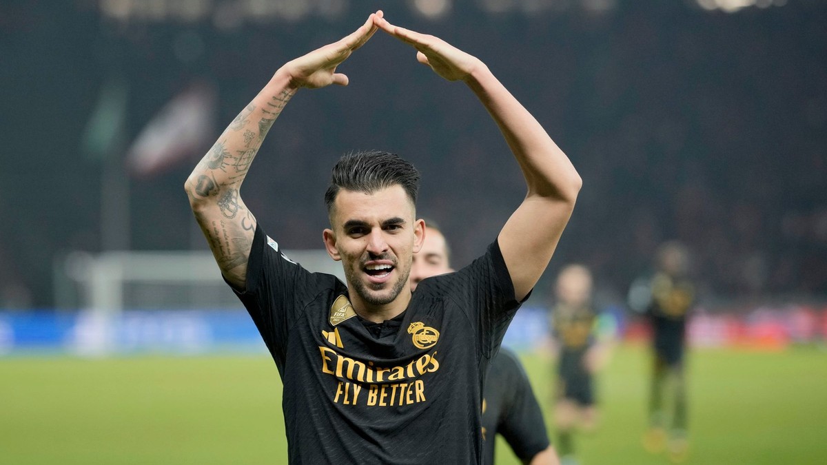 Oslavné gesto futbalistu Realu Madrid Daniho Ceballosa 