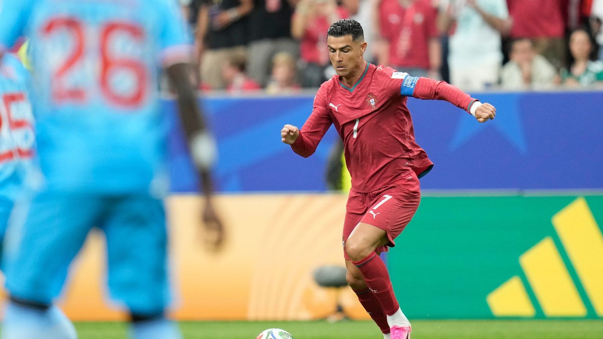 Cristiano Ronaldo v prvom zápase na MS 2026.