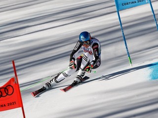 Petra Vlhová v obrovskom slalome na MS v zjazdovom lyžovaní.