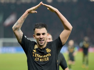 Oslavné gesto futbalistu Realu Madrid Daniho Ceballosa 