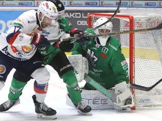 Andrej Kudrna v zápase HKM Zvolen - HC Mikron Nové Zámky v 13. kole Tipos extraligy.