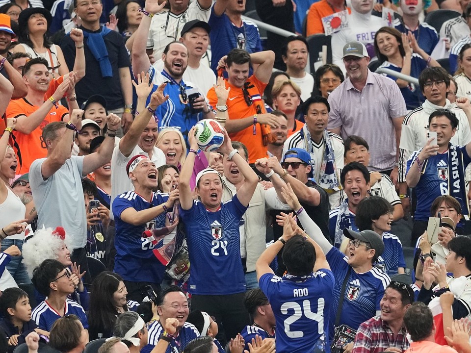 Fanúšikovia Japonska. 