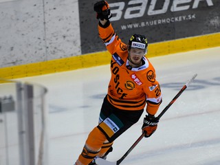 Pavel Klhůfek z HC Košice po strelenom góle.