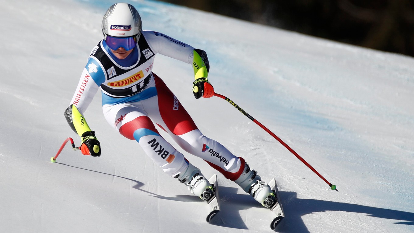 Švajčiarska lyžiarka Corinne Suterová. 