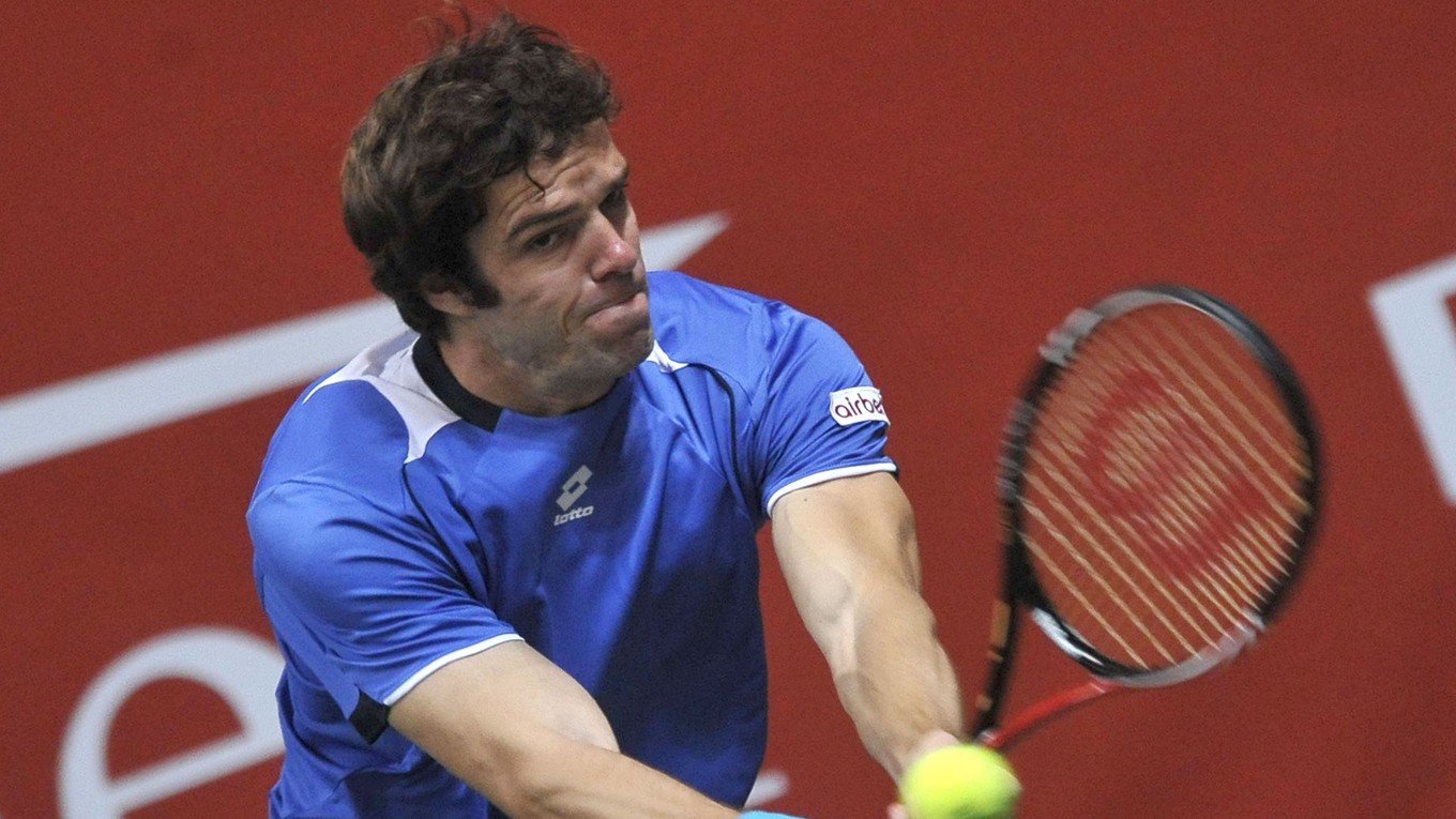 Ruský tenista Tejmuraz Gabašvili.