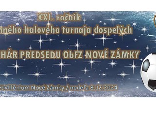 Propozície, Vylosovanie a Časový rozpis zápasov - XXI.ročník ZHT dospelých o Pohár predsedu ObFZ - 8.12.2024