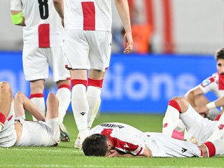 Futbalisti Gruzínska do 21 rokov po prehre vo štvrťfinále proti Izraelu. 