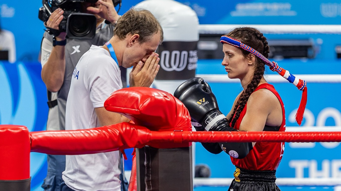 Slovenská reprezentantka v thajskom boxe Monika Chochlíková počas Svetových hier 2025.